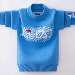 Pullover Kids Autumn Spring Fashion Knitting Oneck Sweaters 414 Years Boys Girls Trend Brand Leisure Outfits Children kläder 230918