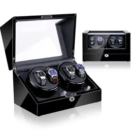 Watch Winders Baking Varnish High Quality Glossy Exterior Wholesale Orbit Wood Luxury Modern Automatic 40 Watch Winder for Watchs 230918