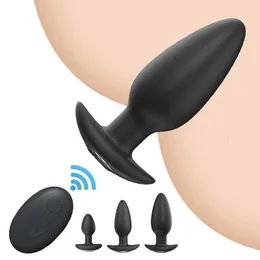 Sexspielzeug-Massagegerät für Erwachsene, vibrierender Dildo, Vibrator, Prostata-Stimulator, kabellose Fernbedienung, Hintern, Analplug, G-Punkt, für Männer und Frauen