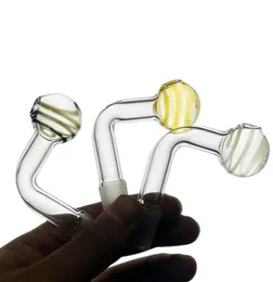 Tubo de queimador de óleo de vidro grosso pirex 10mm 14mm 18mm borbulhador feminino masculino para tubos de água borbulhador bong