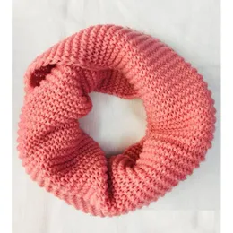 13 Colors Knitted Scarf Circle Loop Lady Wrap Scarves Thick Warmer Neck Cloghet Drop Delivery Dhl60