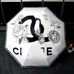 Elegante Designer Camélia Guarda-chuvas Proteção Solar Automática Guarda-chuva UV sumsum-12 CXG23091918