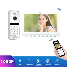 Anjielosmart Tuya 10 inch VideoDoorbell Intercom System Access Control Camera Smart security device Apartment Unlocking