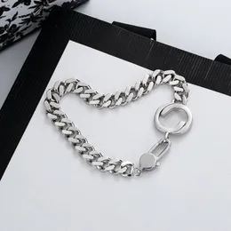 Braccialetti alla moda in argento sterling 925 Catene alla moda con lettera G per ragazzo fresco per gioielli da regalo per feste di nozze da donna