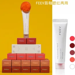 Lipstick Korea Feev Hyper-Fit Balm Glaze Lip Blush Lips Chek