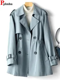 Giacche da donna Casual Oversize 4XL Doppio Petto Trench Sottile Coreano Giacca a Vento da Donna Classici Eleganti Chic Donna Gabardina 230918