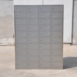 Stainless steel 40-door cupboard 40-door tray cabinet Multi door cabinet Storing employee tableware locker