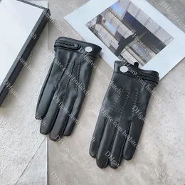 Masowe zimowe ciepłe rękawiczki designerskie rękawiczki dla mężczyzn Wysokiej jakości skórzane rękawiczki luksusowe prezent świąteczny