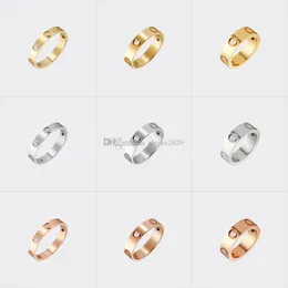 Pierścień miłości projektant biżuterii dla kobiet projektantki Pierścień Tytanowy Diamentowy pierścień Diamond Pierścień Złota nigdy nie zanikają niealergiczne, złoto/srebrne/różowe złoto; Store/21491608