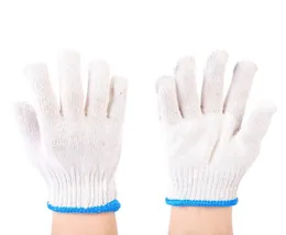 Wysokiej jakości zagęszcza podwójna bawełniana obrona robota rękawiczki bawełniane nić biała nici miejsce kierowcy auto naprawy rękawiczki 7052999