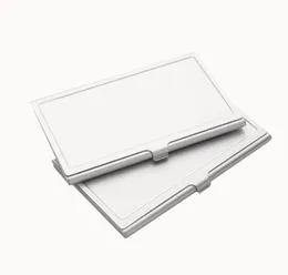 10pcs 카드 홀더 승화 DIY 흰색 블랭크 알루미늄 오목한 위치 사각형 이름 카드 상자 7106901