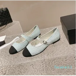 Luxury Designer Women Casual Shoes Fashion Genuine Leather Ballet Flats Mary Janes Low Heels Shoes Buckle Strap Lovely Runway Outfit Female Feetwear Zapatillas