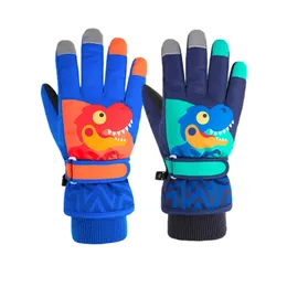 Children s Mittens Ski Gloves for Kids Windproof Winter Children Velvet Fleece Warm Snowboard Snow Skiing Riding Boy Mitten 230918