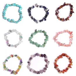 Strand Natural Bracciale in pietra irregolare Bracciale per donne Ametiste Quarzo Crystal Quarzo Gioielli Agate Braccialetti