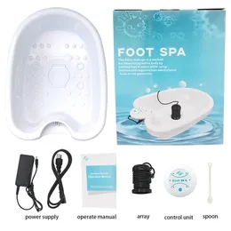Fußmassagegerät Detox Ionic Cleanse Spa Bath Machines Vibrating Electric Mini FootBath Whirlpool Care Arrays Aqua Health Therapy 230918
