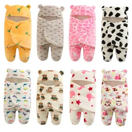 Sacos de dormir Soft Born Baby Cartoon Engrossar Inverno e Outono Envoltório Cobertores Envelope Sleepsack 0 9 Meses 230918