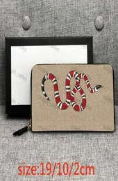 wallets men purse long wallet 2021 single double zippy purses fold short women Whole Classic pattern animal solid colo8281102