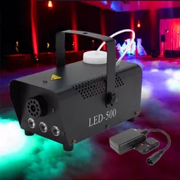 Inne imprezy imprezowe dostarcza 500 W Maszyna mgła z RGB LED LED DISCO DJ Show Effect Stage Fogger Ejectorwirustelne zdalne sterowanie mgłą dym 230919