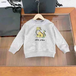 23SS antumn Kids Sweater Sweater Cartoon Tiger Printshirts for Boy Girl Size 100-160 cm Round Neck Child Pullover Sep15