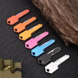 10 Colors Mini Folding Knife Party Favor Outdoor Saber Pocket Fruit Knife Multifunctional Keychain Knives Swiss Selfdefense Knife8310515