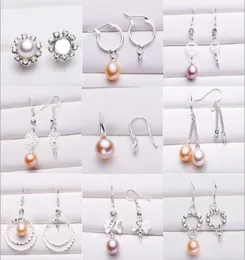 Pearl Earrings Settings 925 Sliver Stud Earring 16 Styles DIY Pearl Earring Jewelry Settings Suitable for Pearl 6mm and Above Chri2755096