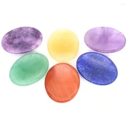 Decorative Figurines 1.8" Forget Worry Stone Crystal Healing Success Health Wealth Reiki Chakra Home Energy Gemstone Thumb Massage Stones