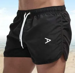 Roupas masculinas shorts verão correndo esportes jogging fitness secagem rápida ginásio esporte calças curtas A-011