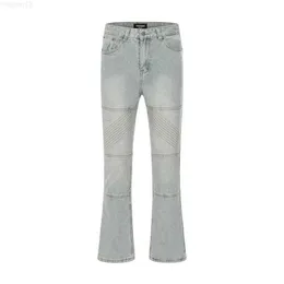 Gaojie moda Brand Vibe Feng Shui Wash Line Design Micro Horn splated Slim Fit Jeansjux2