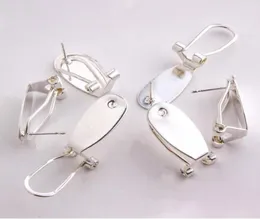 Taidian Silber Fingernagel Ohrring Pfosten für einheimische Frauen Perlenarbeit Ohrring Schmuckherstellung 50 Stücklot16798461