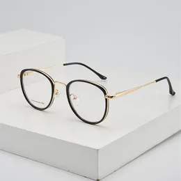 Metall Optische Gläser Rahmen Männer Frauen Klare Linse Frühling Bein Brillen Gold Brillen Rahmen Lunette De Vue Kein Grad F259A