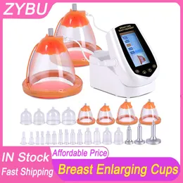 New Vacuum Butt Massage Therapy Enlargement Pump Lifting Breast Enhancer Massager Bust Cup Body Shaping Beauty Micro-Current RED Light Vibration Machine 27 CUPS