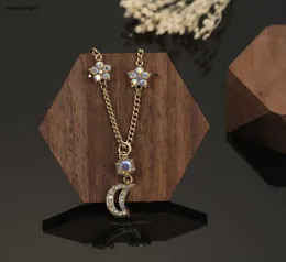 Классическое ожерелье из 23сс для женщин, высококачественная ювелирная цепочка, ожерелье с подвеской в виде логотипа, инкрустированной разноцветными драгоценными камнями, в комплект входит коробка. Предпочтительный подарок.