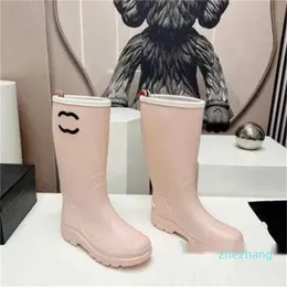 2023-Fashion Rain Boots Women's Rubber PVC Soft Rain Boots Outdoor Waterproof Slim Fit Boots