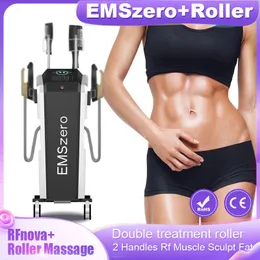 Hi-EMT smärtfri celluliter Burning Figur Contouring Muscle Stimulation Fitness Machine 2 Rullers 360 Rotationsmärtstillande Massage Device
