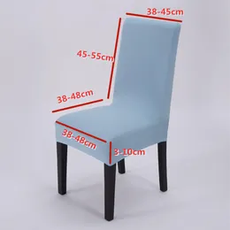 Universal Selective Color Spandex Chair Cover borttagbar stol Täck Big Elastic Slipcover Modern Kitchen Seat Case219y