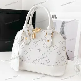 Luxurys designers skalväskor med lås alma bb mode kvinnor axel messenger väska läder handväskor damer kosmetiska crossbody totes plånbok handväska