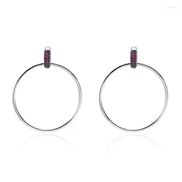 Dangle Earrings Gem's Ballets Nano Ruby Punk Drop Real 925 Sterling Silver For Fine Fine Jewelry