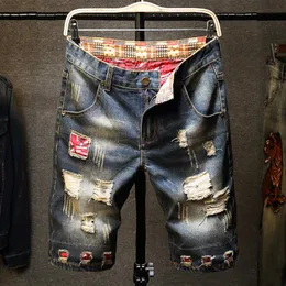 패션 판탈론 Hombre 청바지 Para Hombre 2019 Spijkerbroeken Heren Summer Jean Homme Hole Denim Shorts Calca Jeans Masculina2035