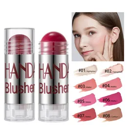 Blush Handaiyan 8 colors Blush rozświetlacz Bronzer Contour CHADOW CHEAM CHEEK Blusher Blush Strzewa Makijaż Róż Blusher 230919