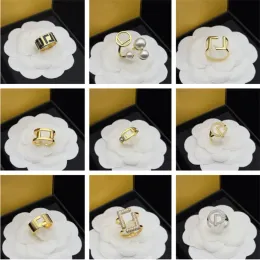 Mode guld bokstav ringar kärlek ringar designer kvinnor märke ring lyx smycken män förlovningsring f damer patty gåva med ruta 239202d