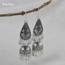 Dangle Earrings Bastiee 925 Silver For Women Handmade Gifts Vintage Long Tassel Ethnic Jewelry Pendientes Aretes De Mujer