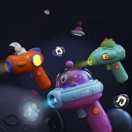 Novidade Jogos Pistola Projetor Tocha Lâmpada Brinquedo Bonito Dos Desenhos Animados Criatividade Mão Astronauta Bebê Dormindo História Livro Menino 230919