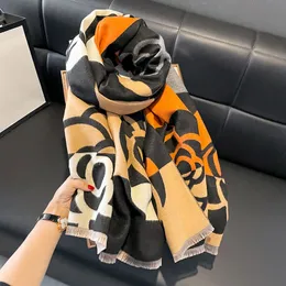 Luxury cashmere scarf Fashion Winter Warm Unisex Designer For Women Designer Brand Classic flower Shawls And Scarves Mens Womens Scarfs 180x65cm