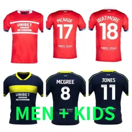 2023 2024 Middlesbrough Soccer Jerseys Home 23 24 Tavernier Payero Howson McNair Bola Birmingham Football Shirt Uniforms Men Kids Kit Shirt 666