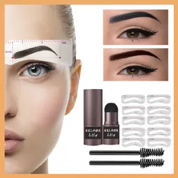 Eyebrow Enhancers VIP 2023 Professional One Step Stamp Shaping Set Enhancer Waterproof Makeup Beauty Products for Women Eye Brow Malles 230920