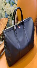 TB THOM Travel Bags Large Capacity Black Genuine Leather Fashion Handbags Waterproof High Quality Business Travel Tote Bags2757876