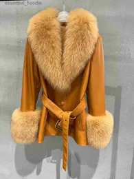 Futro dla kobiet sztuczne futro 2023 Autumn New Streetwear zdejmowane mankiety futra fur