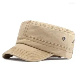 Berets Snapback Cap Flache Kappen Für Männer 2023 Frühling Sommer Waschbare Baumwolle Militär Hüte männer Camping Angeln Hut Navy