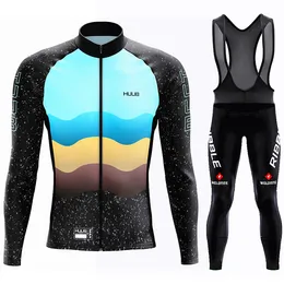 Cycling Jersey Sets HUUB Men s Outfit Clothing Set Long Uniform Wear Road Bike 2024 Man Autumn Suit Sleeve Leg Mtb Jumper Pants 230920