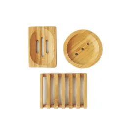 Eco Friendly Natural Bamboo Soap Dish 3 Styles grossist